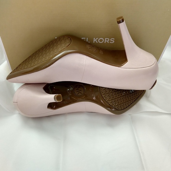 Michael Kors Flex Mid Leather Heels Soft Pink. - Picture 4 of 5